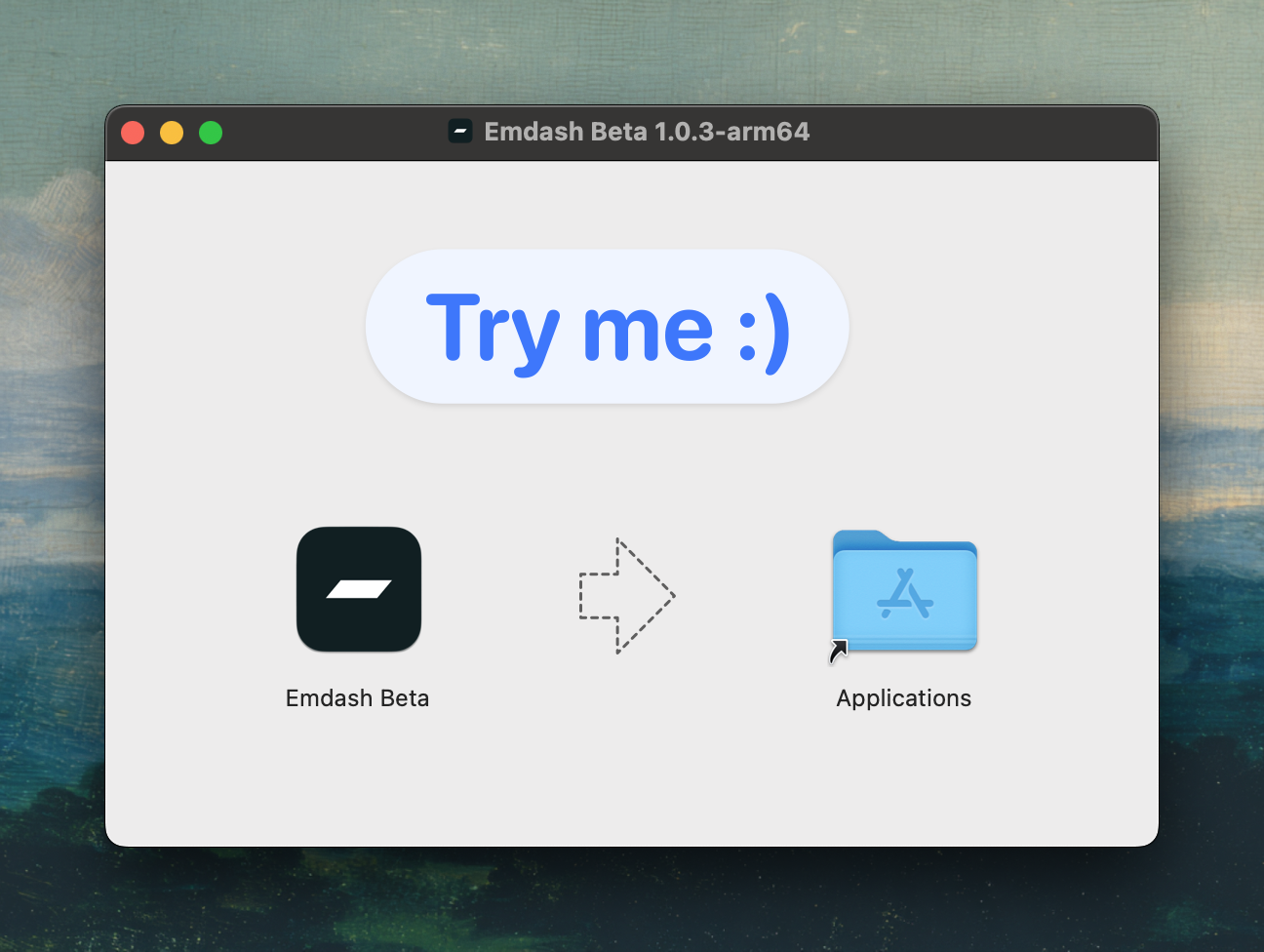 Emdash beta installer